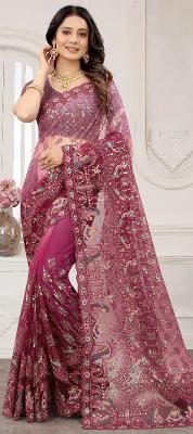 Shop Best Designer Net Saree Online for Women